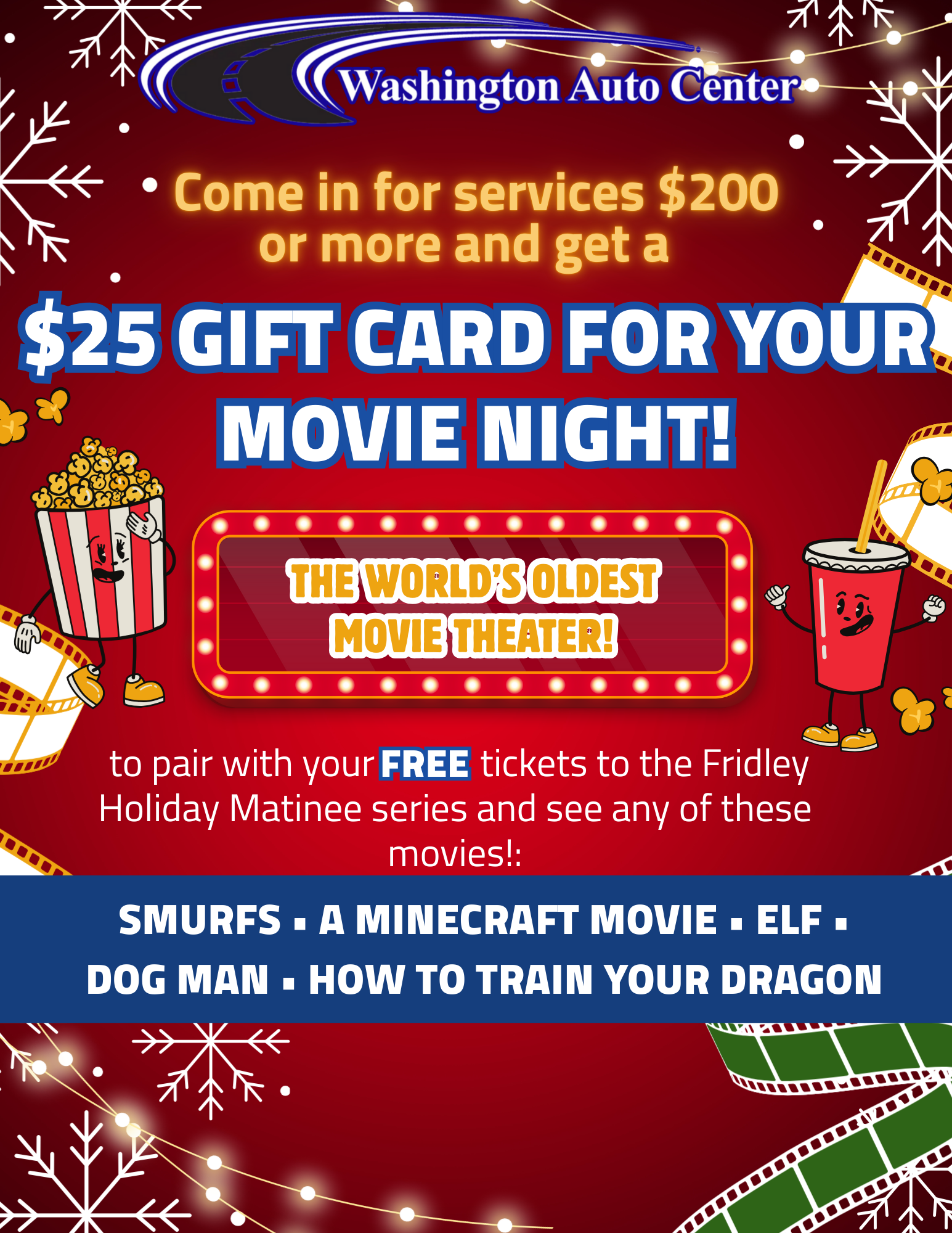 Special Image for $25 Gift Card For Your Movie Night