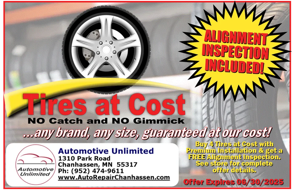 TIRES AT COST!!! Special Image