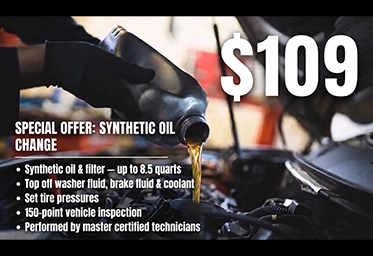 $109 German Car & SUV Synthetic Oil Change Special Special Image