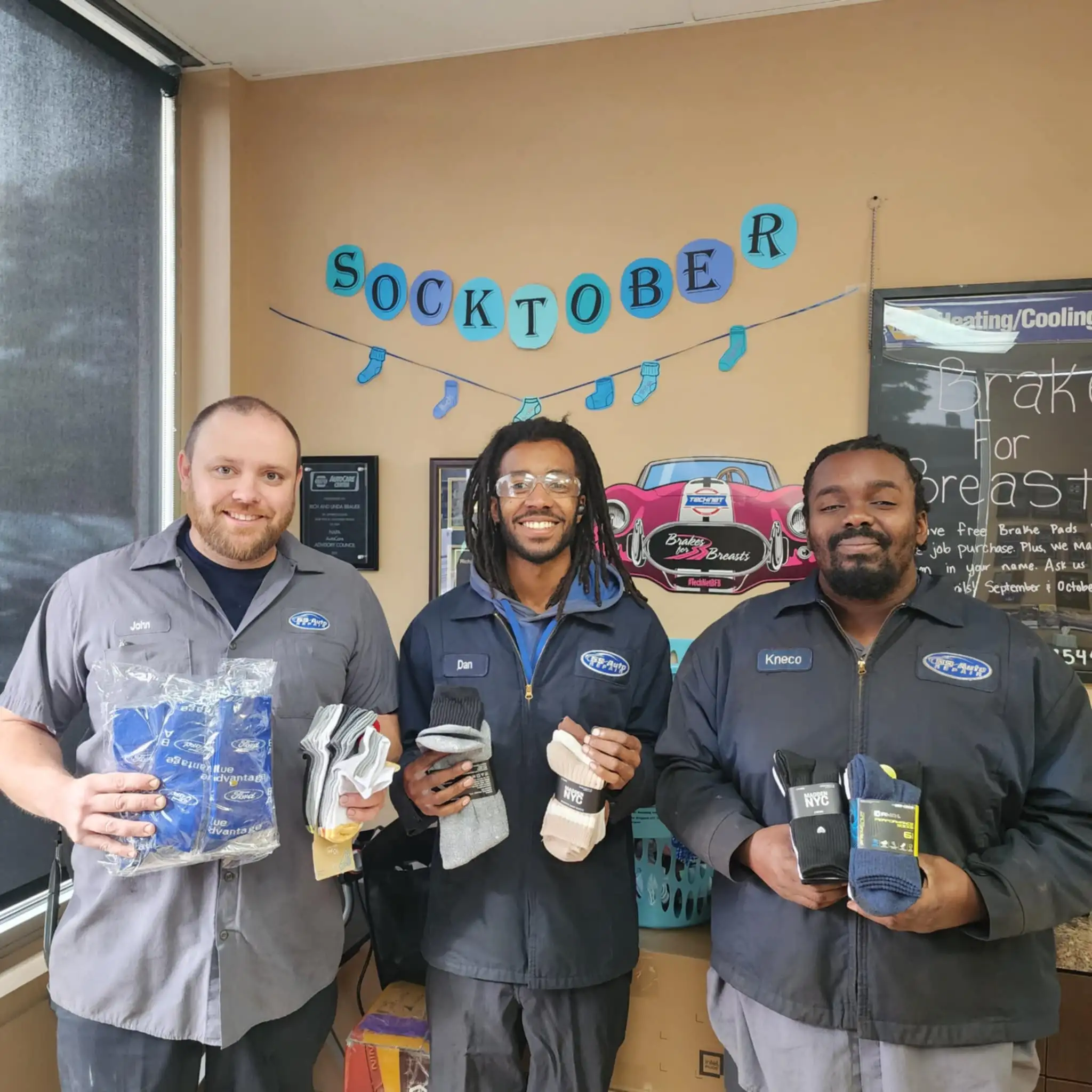 Sock-tacular News! 59 Auto Repair Kicks Off Socktober Drive for RichEnDeed Image