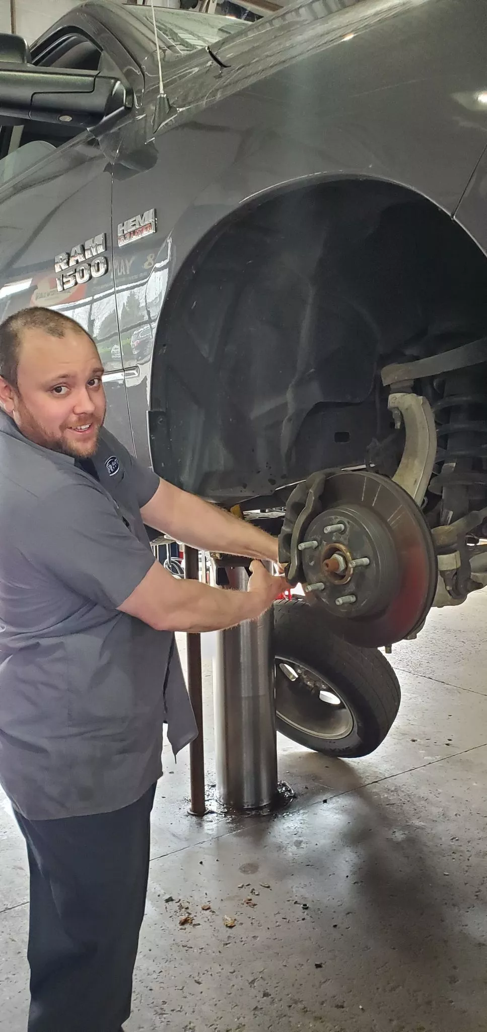What causes a brake pad to stick?  Image
