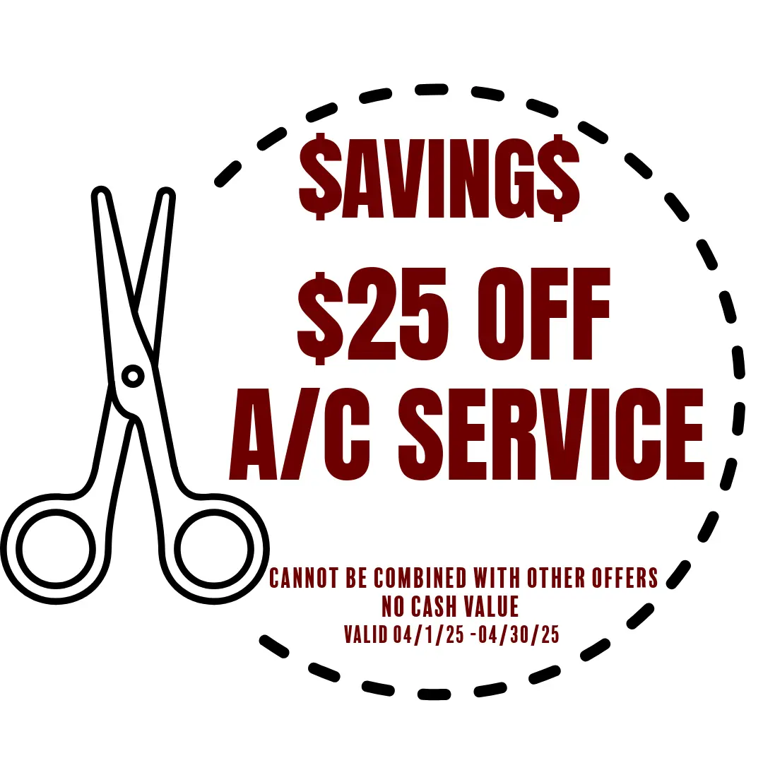 Get your A/C Checked before It Gets Hot & SAVE  $25 Off any A/C Service Special Image