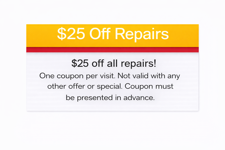 $25 Off Repairs Special Image