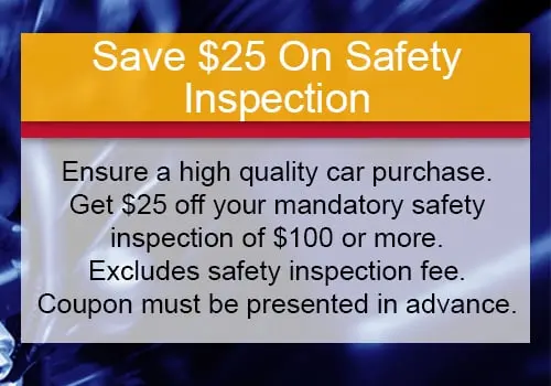 Save $25 On Safety Inspection Special Image