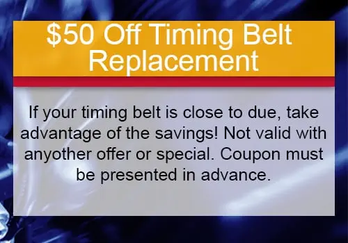 $50 Off Timing Belt Replacement Special Image