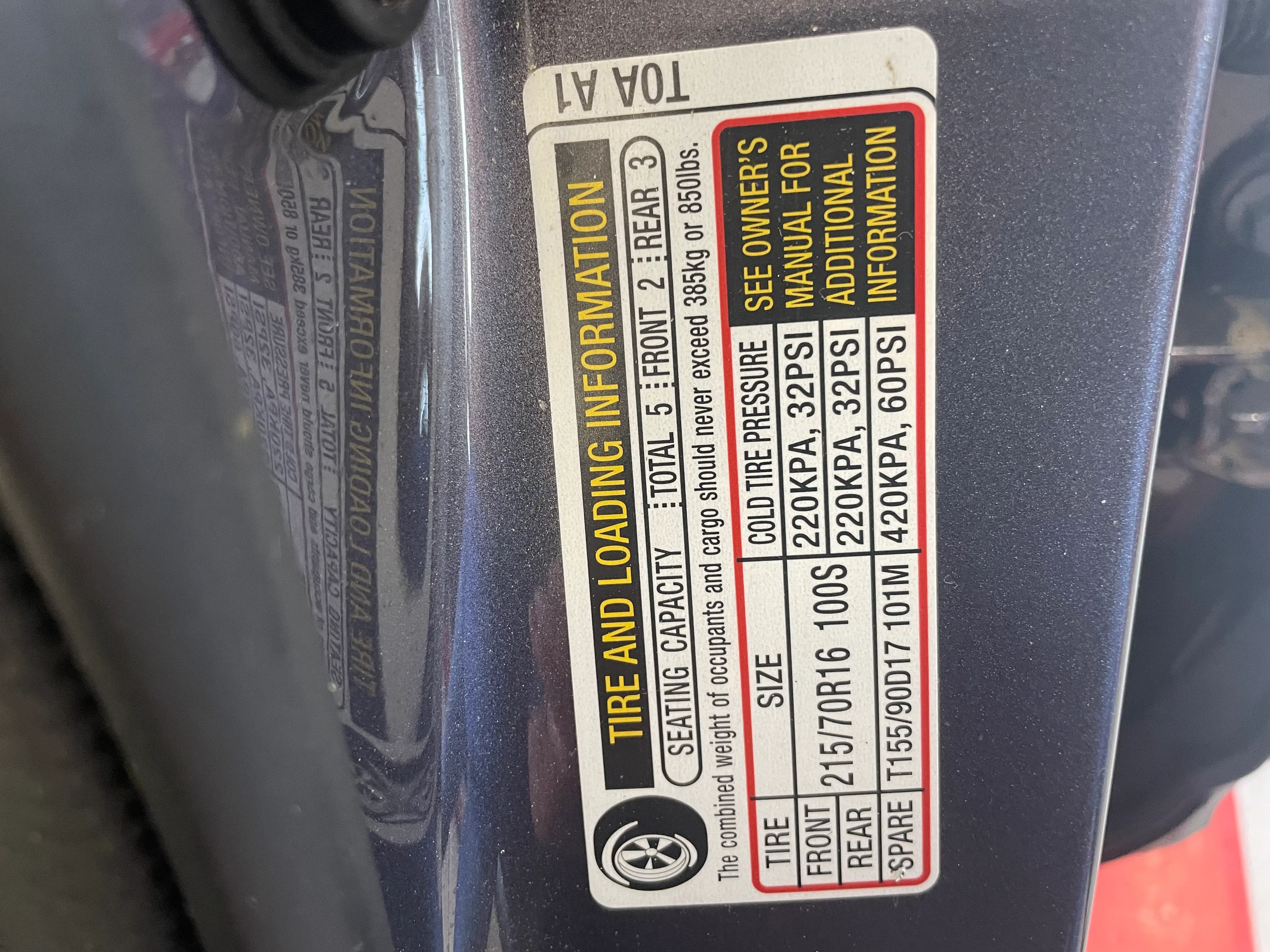 What does the tag on my door mean? Image