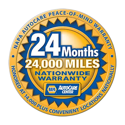 24 MONTHS 24000 MILES NATIONWIDE WARRANTY NAPA 2