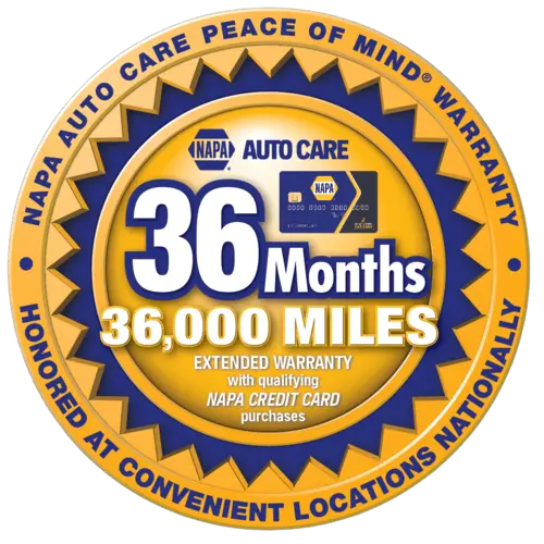 36 MONTHS 36000 MILES NATIONWIDE WARRANTY NAPA : Affiliation Image