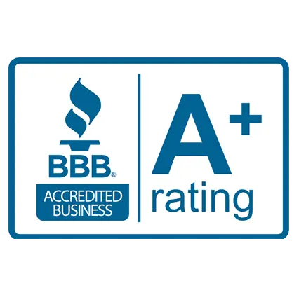 BBB ACREDITED BUSINESS A PLUS RATING