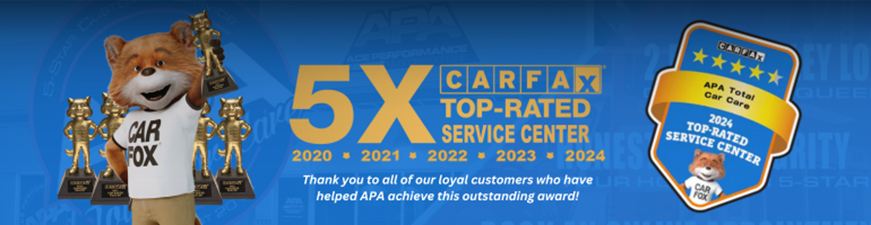 Carfax 5X: Affiliation Image