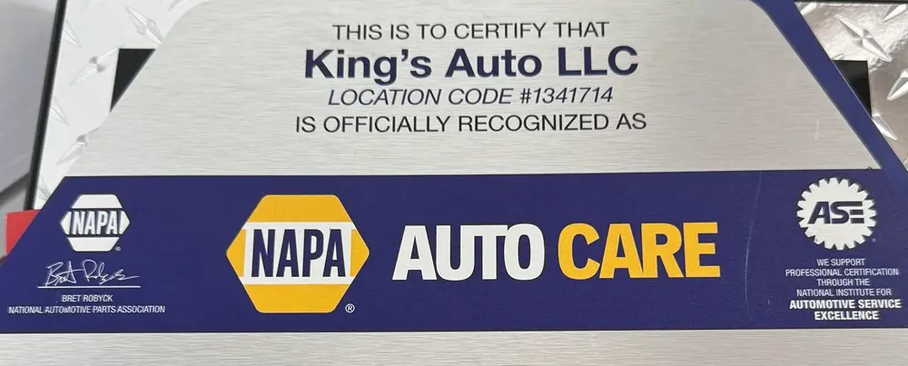 Kings Auto NAPA Autocare: Affiliation Image